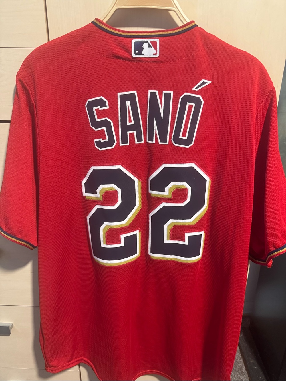 Majestic Red Sano #22 Stitched Minnesota Twins Jersey Size L